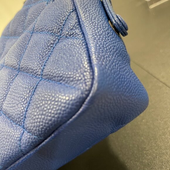 Chanel Caviar Quilted Jumbo Easy Flap Cobalt Blue (JB1101) - Picture 5 of 14